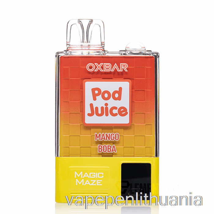 Oxbar Magic Maze Pro 10000 Vienkartinis Mango Boba - Ankšties Sulčių Vape Skystis